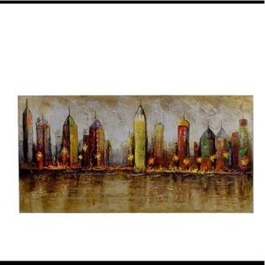 New Pier 1 Cityscape Canvas Painting!